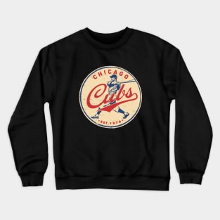 Old Style Chicago Cubs 1 by Buck Tee Crewneck Sweatshirt